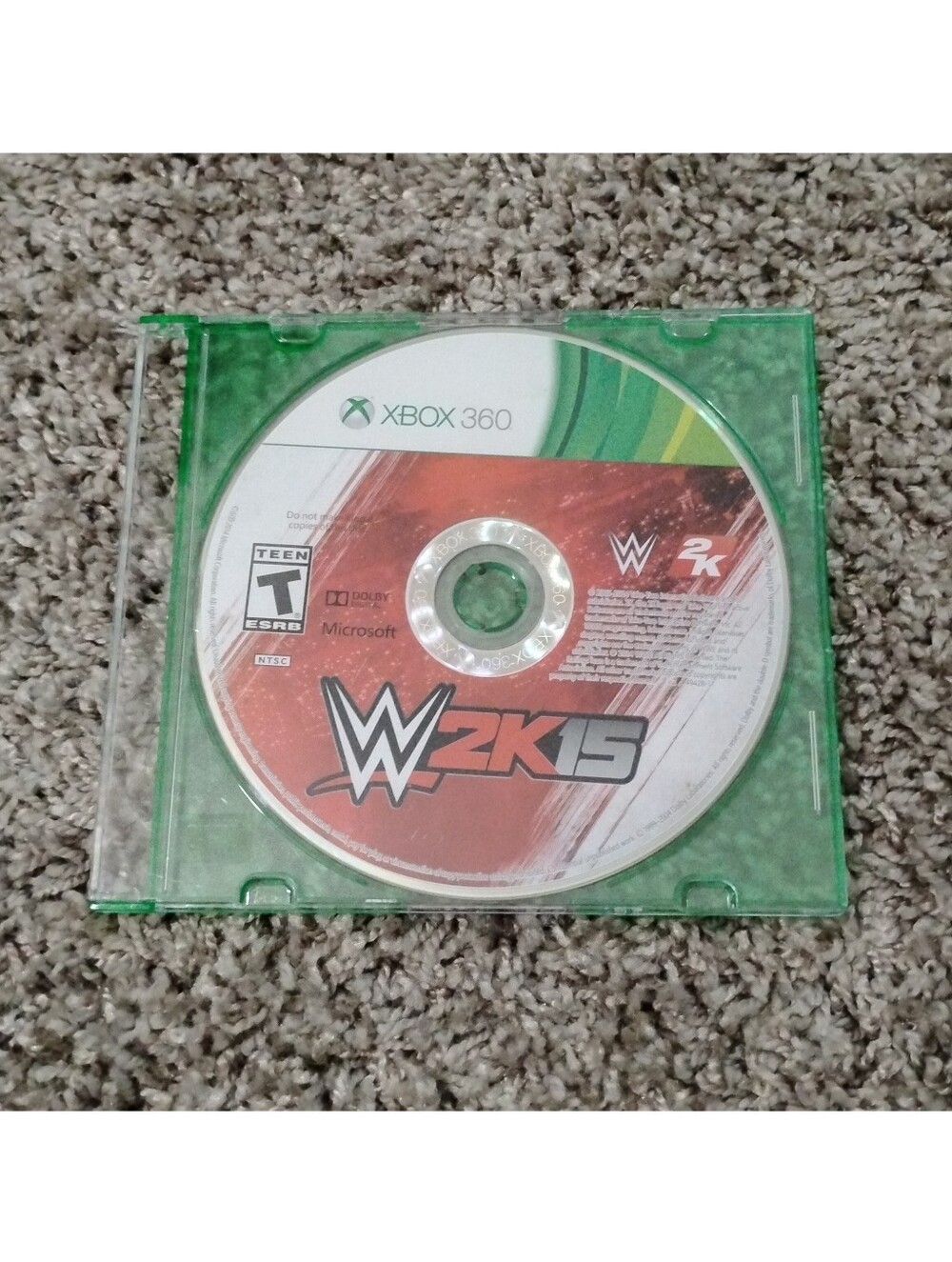 WWE 2K15 (Xbox 360) - Game Disc Only w/ Protective Jewel Case